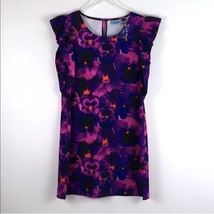 Cynthia Rowley Orchid Floral Dress  Size 14